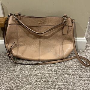 Tan Coach bag